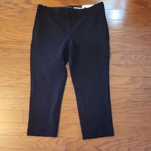 NWT Ann Taylor Women's Black Ankle Pants Size 14P Petite